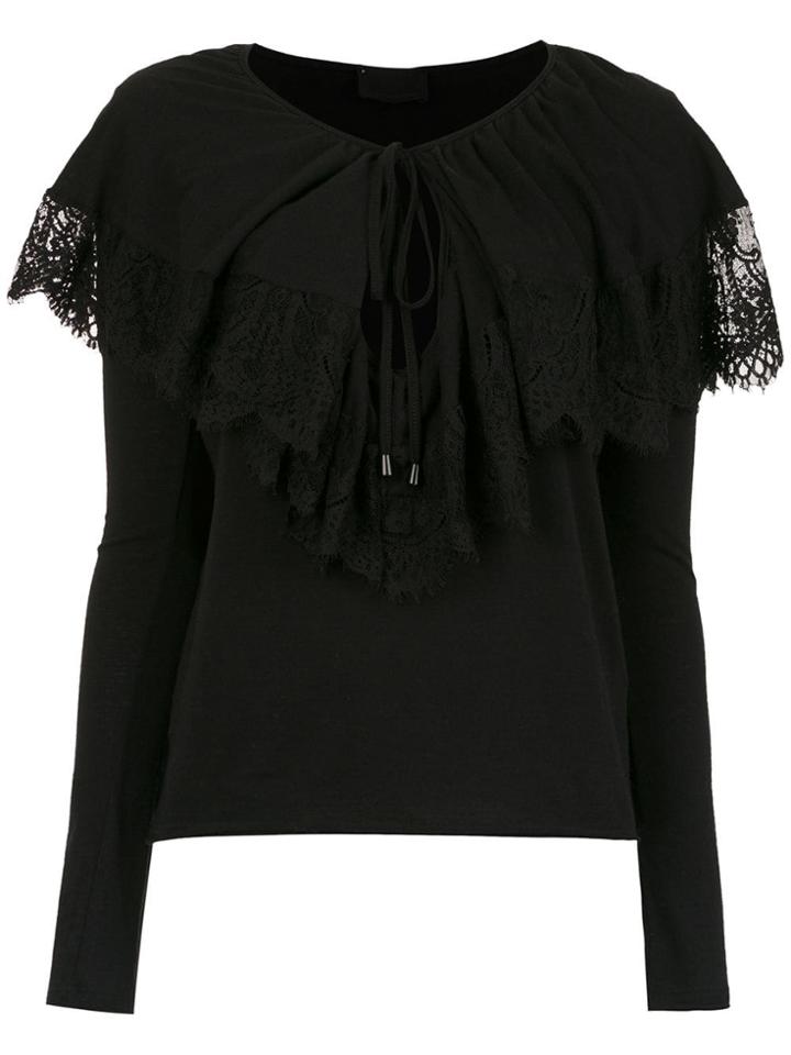 Andrea Bogosian Ruffled Blouse - Black