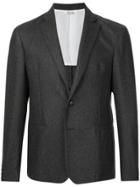 Sartorial Monk Buttoned Blazer - Grey