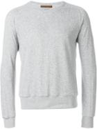 Eleventy Crew Neck Sweatshirt, Men's, Size: S, Grey, Cotton/polyamide