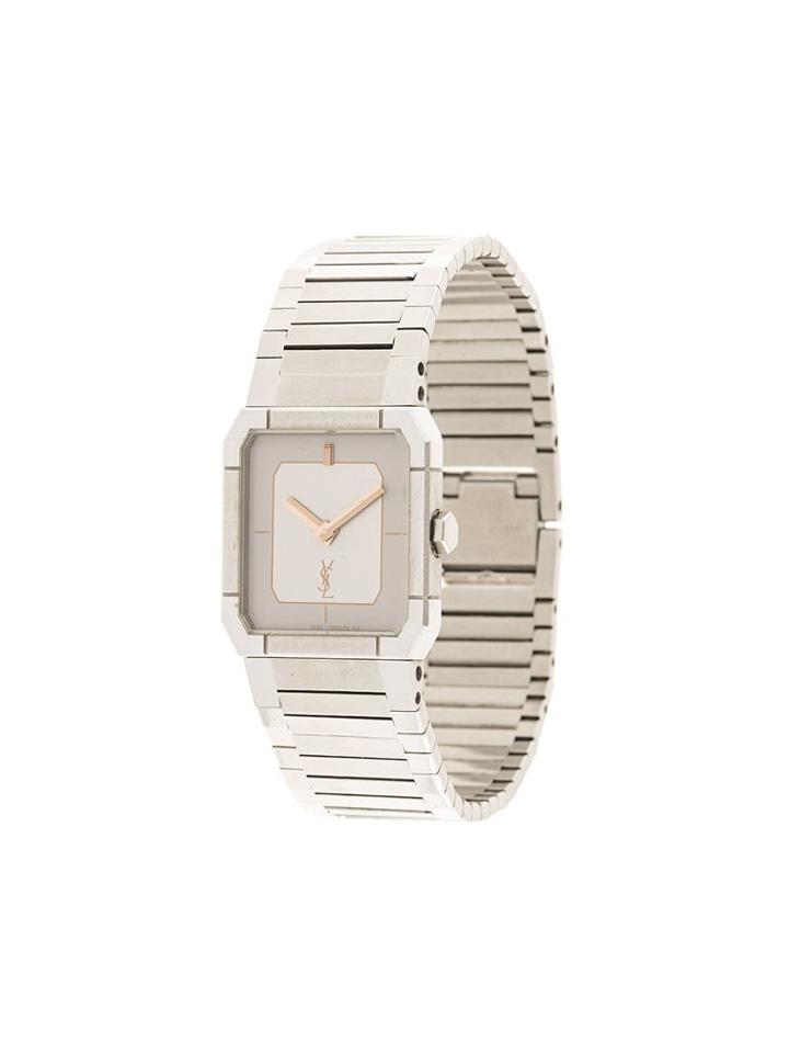 Yves Saint Laurent Pre-owned Square Face Watch - Silver
