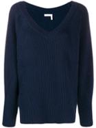 See By Chloé Ribbed Jumper - Blue