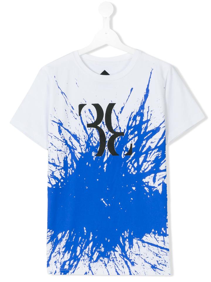 Billionaire Kids - Pain Splash T-shirt - Kids - Cotton - 14 Yrs, Boy's, White