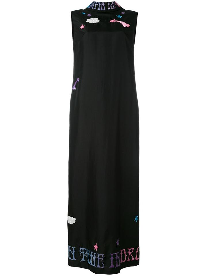 Olympia Le-tan - Griffin Dress - Women - Silk - 36, Black, Silk