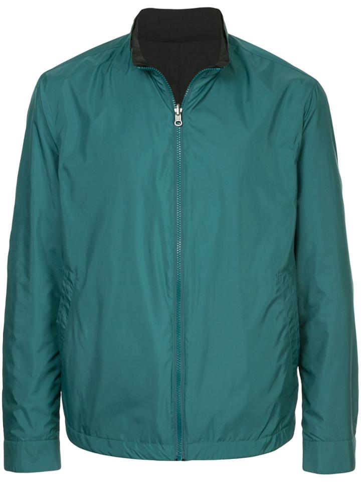 D'urban Front Zip Bomber Jacket - Green