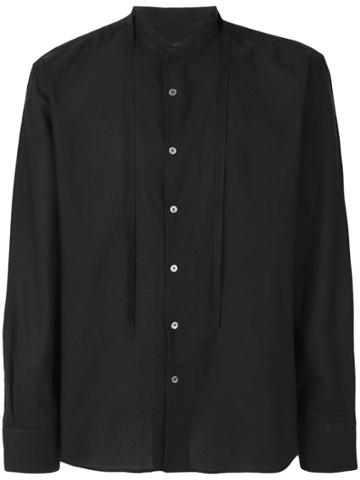 Ann Demeulemeester Grise Band Collar Shirt - Black