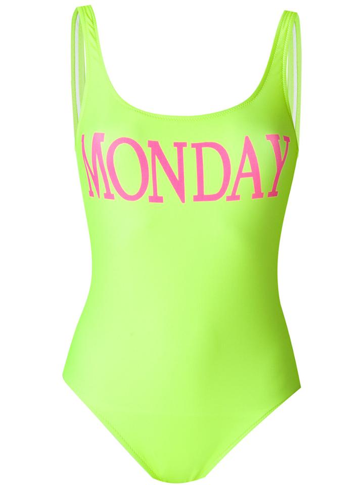 Alberta Ferretti Rainbow Week Swimsuit - Green