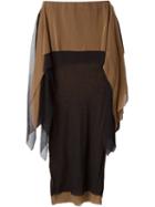 Jean Paul Gaultier Vintage Two Layer Sheer Long Skirt, Women's, Size: 40, Black