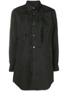 Comme Des Garçons Tulle Trim Shirt - Black