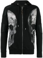 Philipp Plein - Faux Leather-trimmed Sweatshirt - Men - Cotton/polyester/polyurethane - M, Black, Cotton/polyester/polyurethane