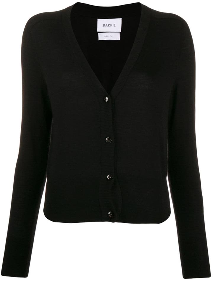 Barrie V-neck Cashmere Cardigan - Black