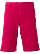 Etro Bermuda Shorts, Men's, Size: 54, Pink/purple, Linen/flax