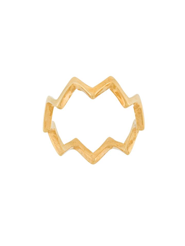 Federica Tosi Zig Zag Ring - Metallic