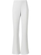 Giorgio Armani Silk Flared Trousers - Nude & Neutrals