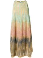 M Missoni Lurex Halter Dress - Green
