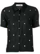 Courrèges Studded Button Shirt - Black