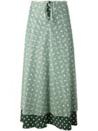 Jean Paul Gaultier Vintage Layered Polka Dot Skirt - Green