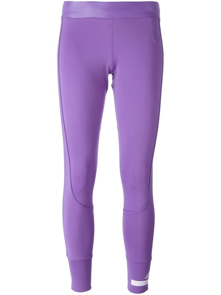 Adidas By Stella Mccartney Fitness Leggings, Women's, Size: Large, Pink/purple, Polyester/spandex/elastane