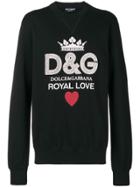 Dolce & Gabbana Royal Love Printed Sweatshirt - Black