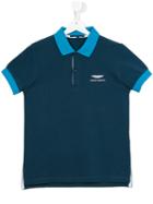 Aston Martin Kids Embroidered Logo Polo Shirt, Boy's, Size: 14 Yrs, Blue