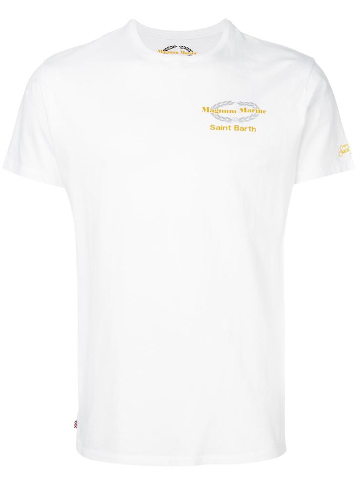 Mc2 Saint Barth Magnum Logo Detail T-shirt - White
