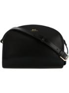 A.p.c. Zipped Shoulder Bag - Black