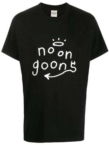 Noon Goons Devil Angel Logo Print T-shirt - Black