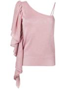 Circus Hotel Slim-fit One-shoulder Top - Pink