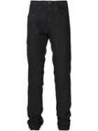 Label Under Construction Straight Leg Trousers, Men's, Size: 46, Black, Cotton