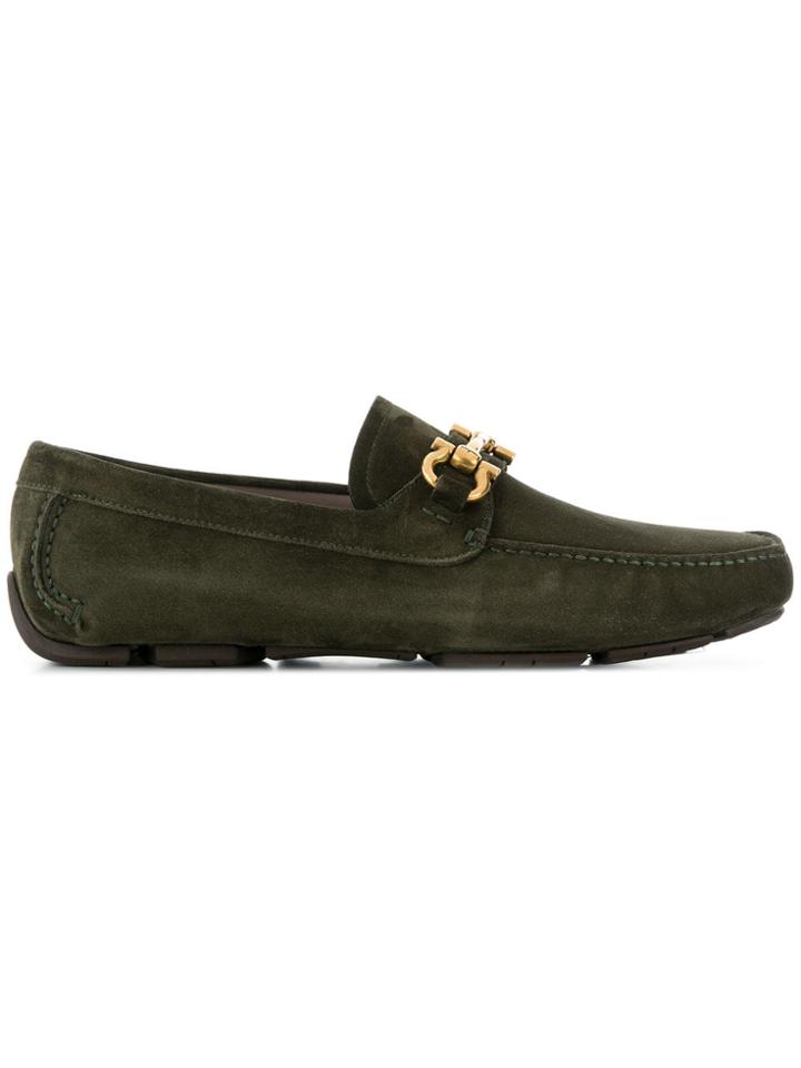 Salvatore Ferragamo Gancio Loafers - Green