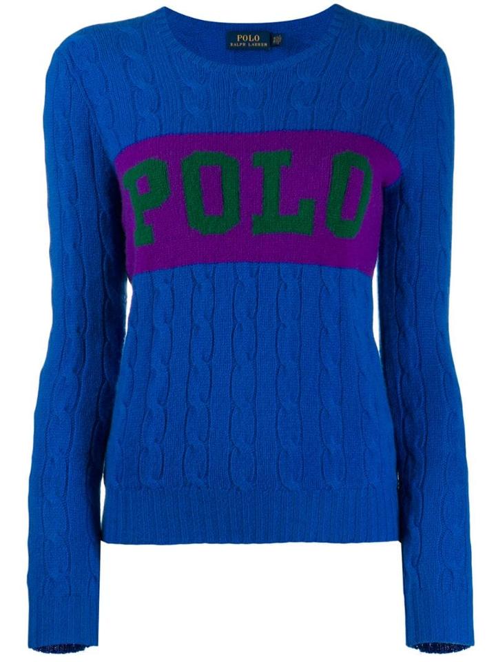 Polo Ralph Lauren Logo Knitted Jumper - Blue