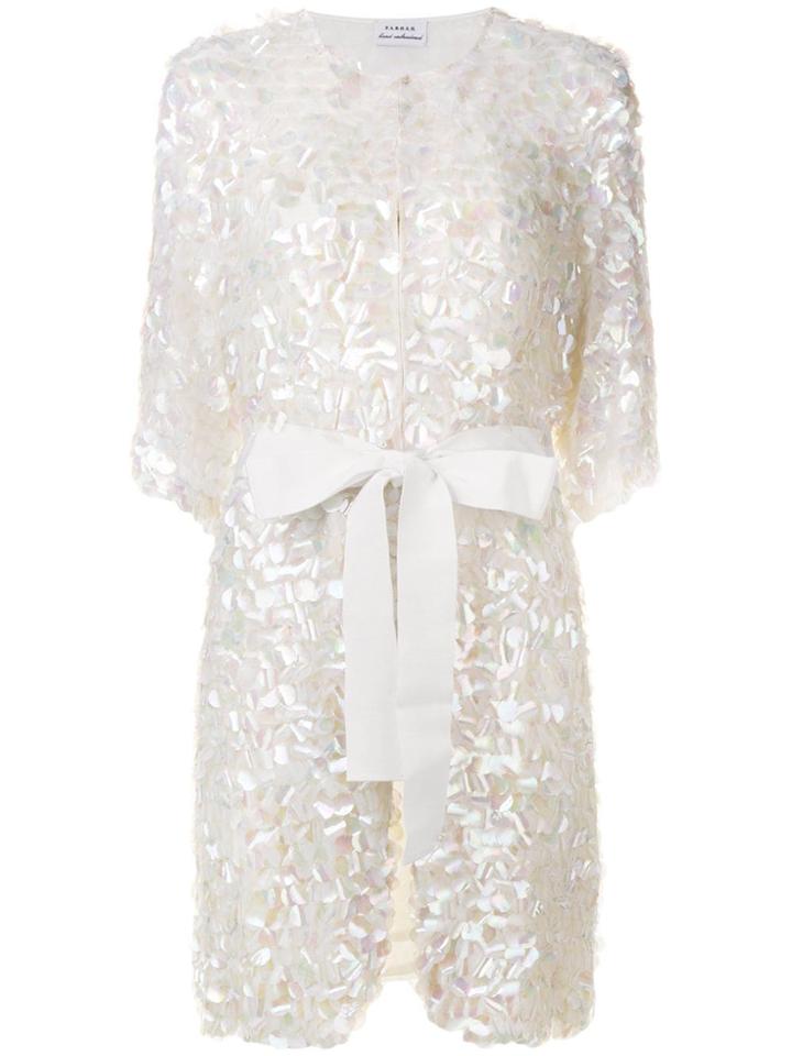 P.a.r.o.s.h. Large Sequins Coar - White