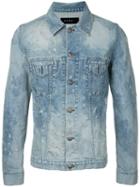 Roar - Distressed Denim Jacket - Men - Cotton/polyurethane - Ii, Blue, Cotton/polyurethane