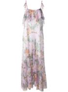 Philosophy Di Lorenzo Serafini Floral Maxi Dress, Women's, Size: 40, Polyester