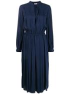 Tory Burch Pleated Tunic Dress - Blue
