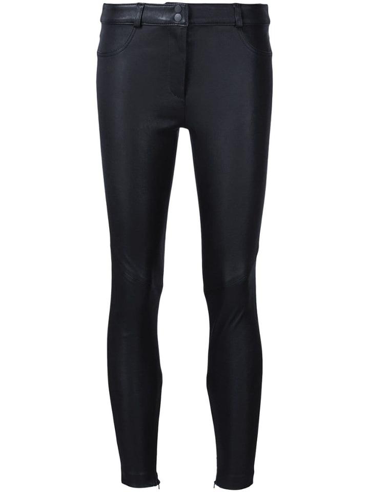 Rebecca Vallance Skinny Leather Pants - Black