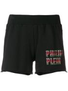 Philipp Plein Plein Embellished Shorts - Black