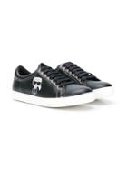 Karl Lagerfeld Kids Teen K/ikonic Low-top Sneakers - Black