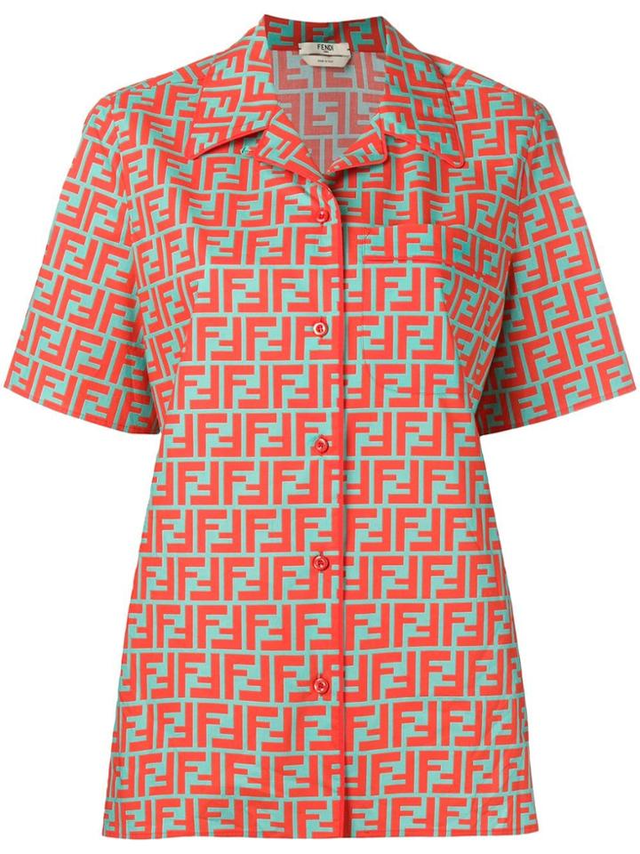 Fendi Button Down Shirt - Orange