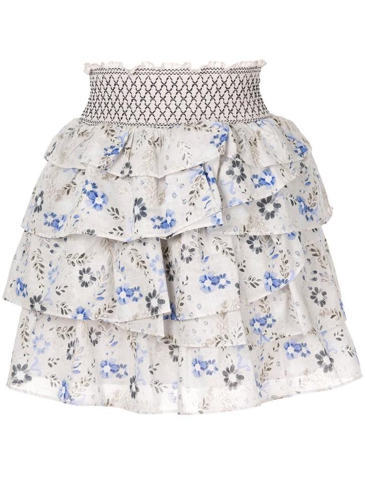 Aje Evans Ruffle Skirt - Neutrals