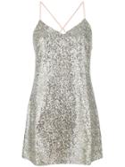 For Love And Lemons Sequin Embellished Cami Dress - Metallic