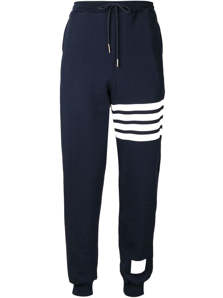 Thom Browne - Signature Stripe Track Pants - Men - Cotton - 4, Blue, Cotton