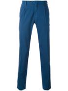 Pt01 - Slim Fit Trousers - Men - Virgin Wool/spandex/elastane - 54, Blue, Virgin Wool/spandex/elastane