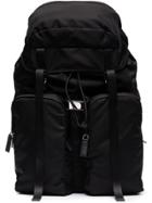Prada Zip Pocket Shoulder Bag - Black
