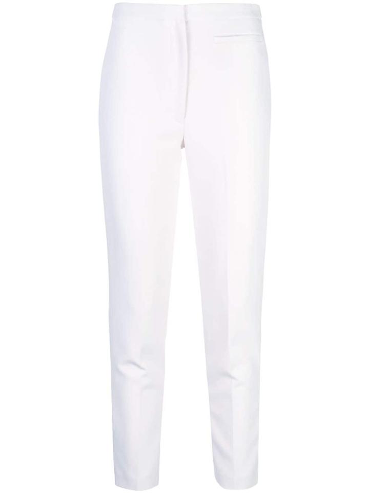 Milly High-waisted Skinny Trousers - White