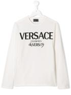 Young Versace Branded T-shirt - White