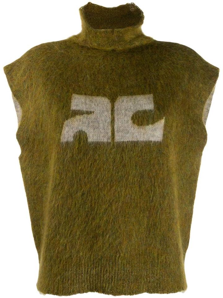 Courrèges Sleeveless Knit Jumper - Green