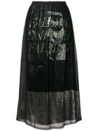 Mcq Alexander Mcqueen Fluid Skirt - Metallic