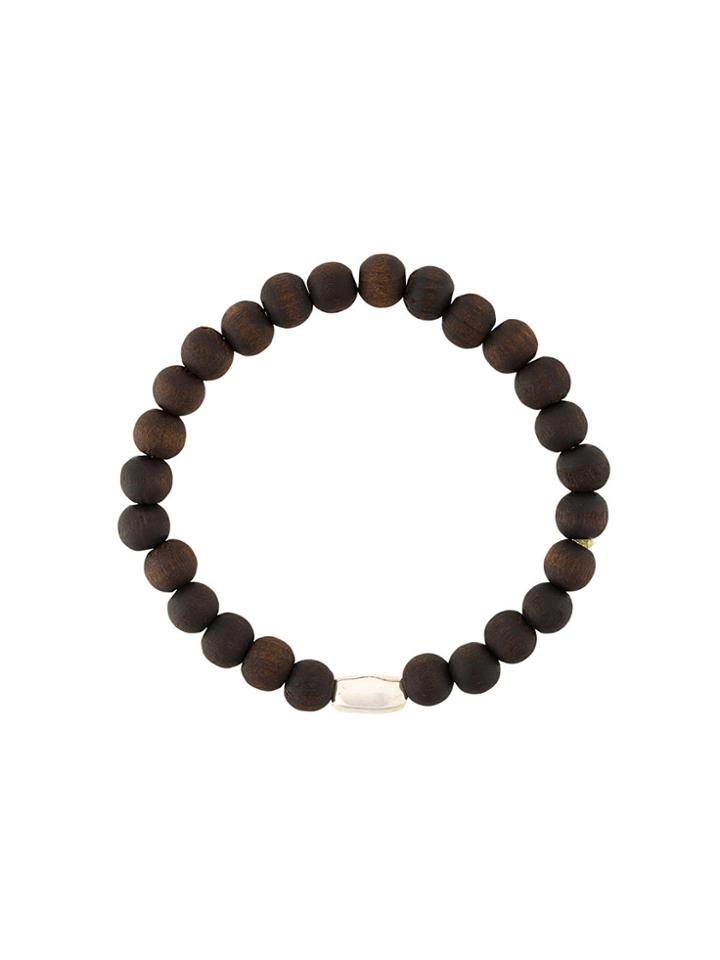 Rosa Maria Breads & Charm Bracelet - Brown