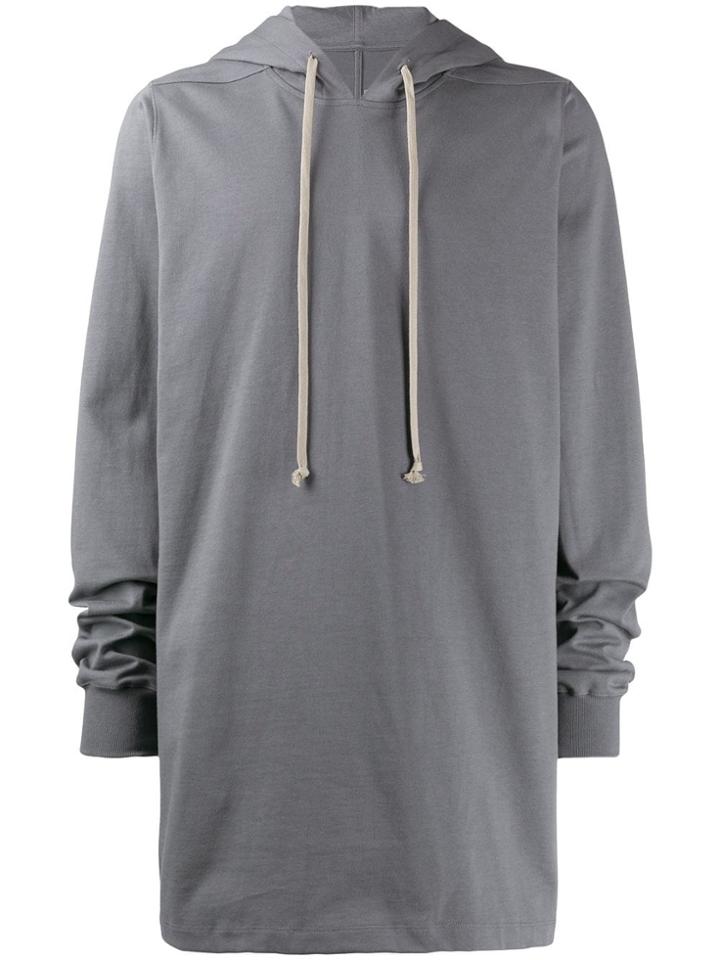 Rick Owens Drawstring Hoodie - Blue