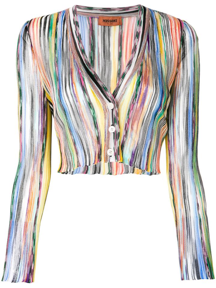 Missoni Cropped Knit Cardigan - Multicolour